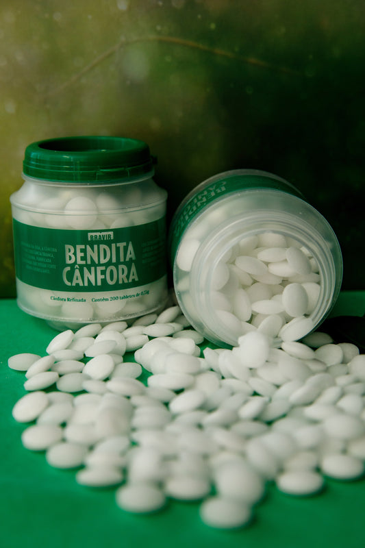 Cânfora Pastilha Odorizante - Pote com 200