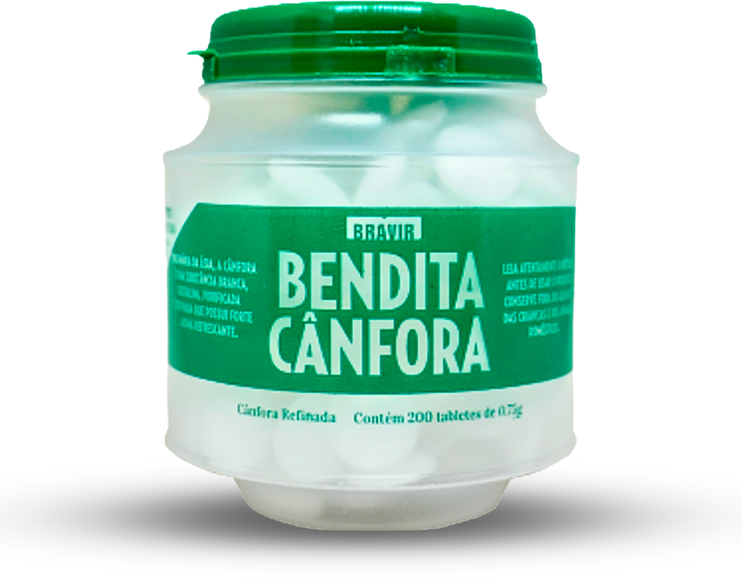 Cânfora Pastilha Pote com 200 - Compre 02 leve 03