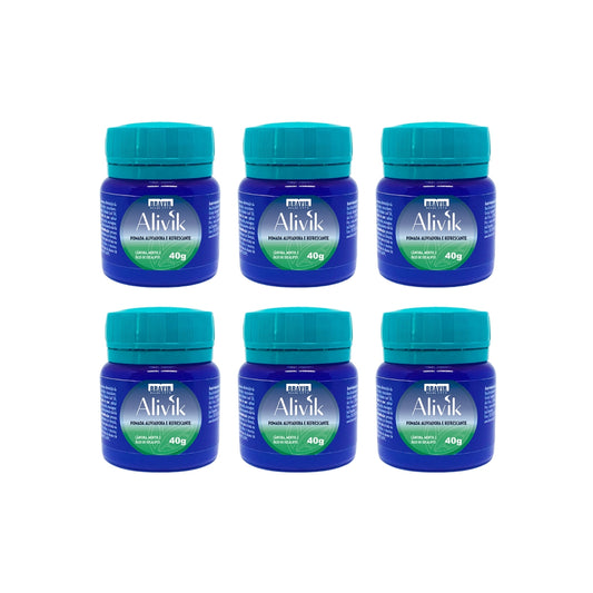 Kit 6x Alivik 40g Pomada Refrescante