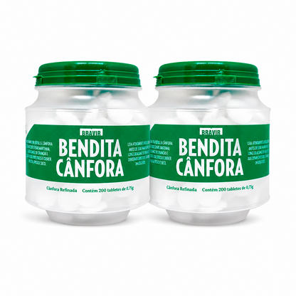 Cânfora Pastilha Pote com 200 - Compre 01 leve 02