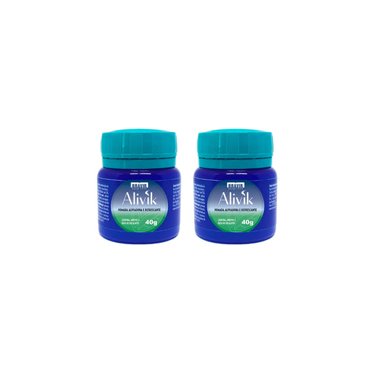 Kit 2x Alivik 40g Pomada Refrescante