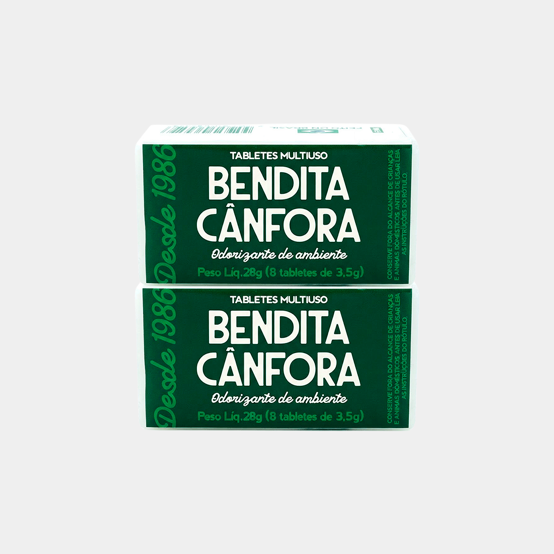 Kit 2 Estojos Cânfora Tablete Odorizante (16 un.)