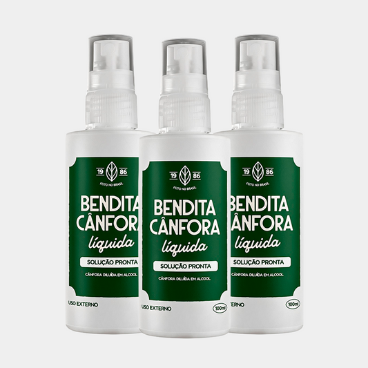 Kit 3 Sprays Cânfora Líquida 100ml
