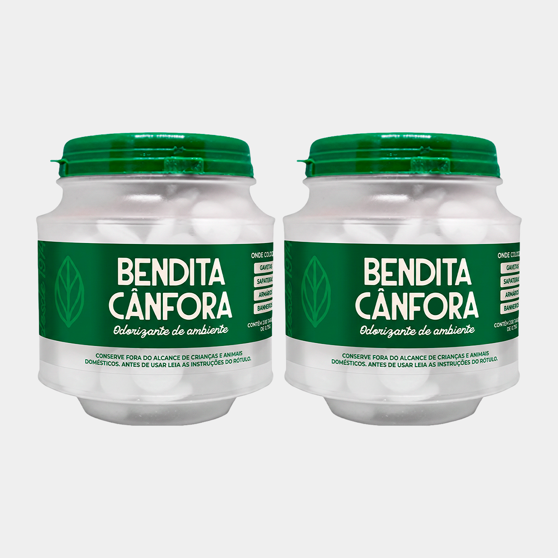 Cânfora Pastilha Pote com 200 - Compre 01 leve 02