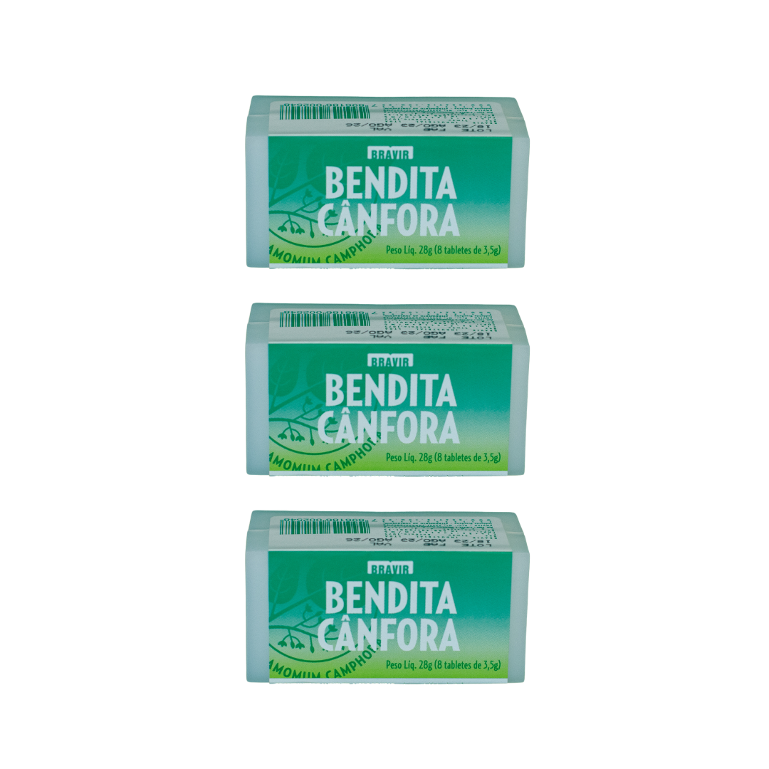 Kit 3x Cânfora Tablete Odorizante