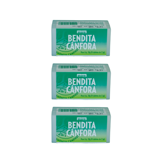 Kit 3x Cânfora Tablete Odorizante