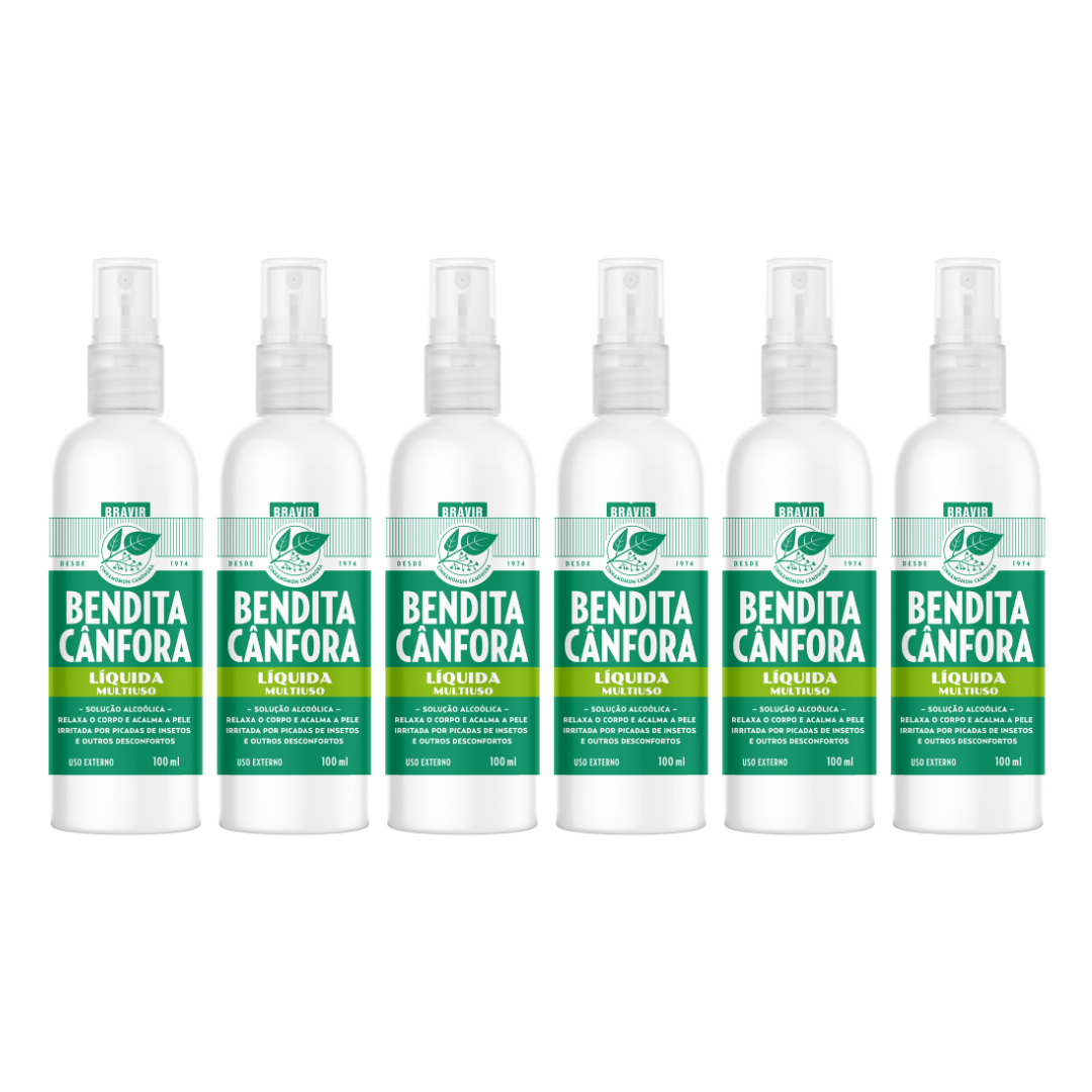 Kit 6x Cânfora Líquida Spray 100ml cada
