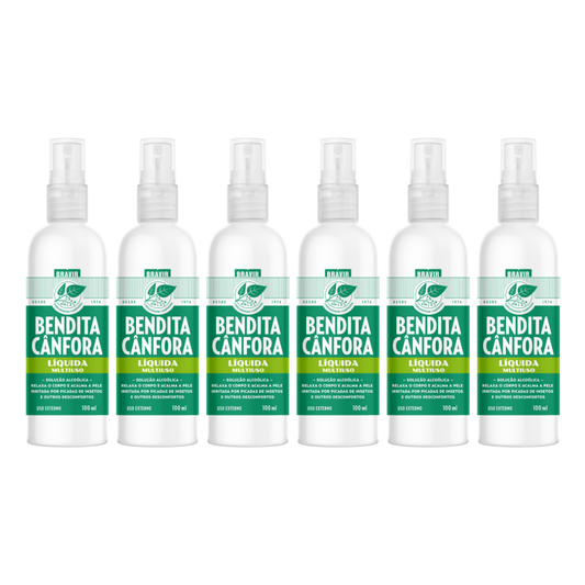 Kit 6x Cânfora Líquida Spray 100ml cada