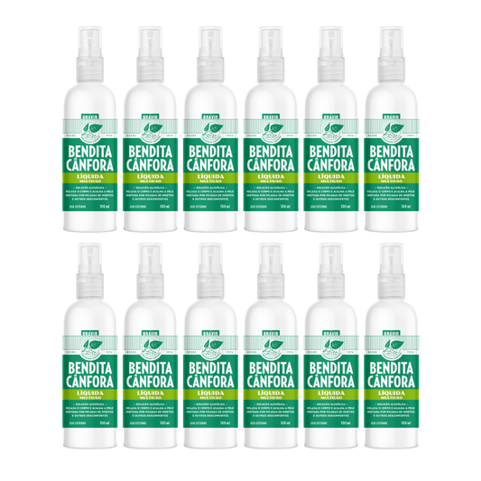 Kit 12x Cânfora Líquida Spray 100ml cada