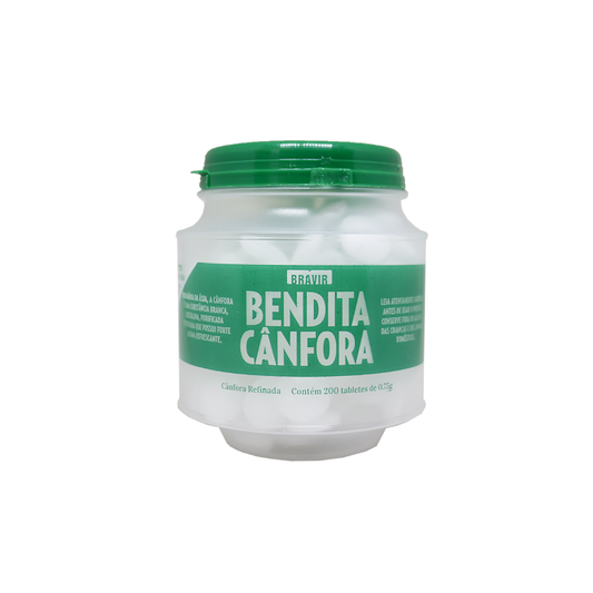 Cânfora Pastilha Odorizante - Pote com 200